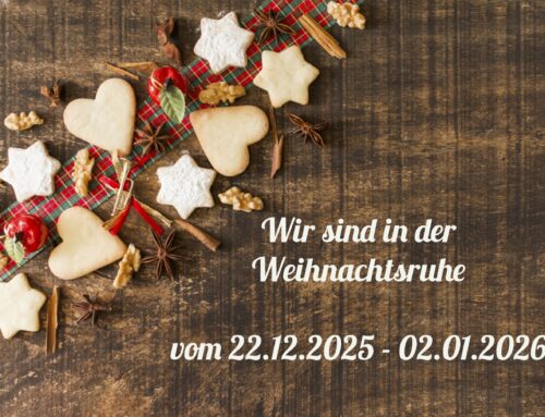 Weihnachtsruhe vom 22.12.2025 – 02.01.2026